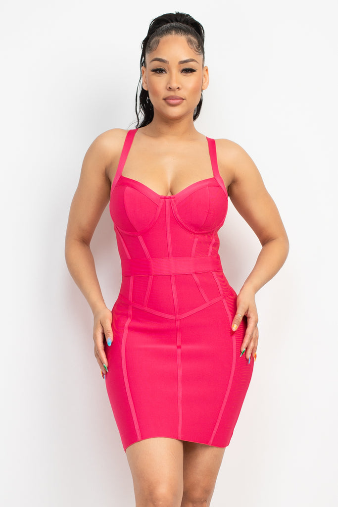 Bustier Bandage Bodycon Dress - Sultry and Stylish